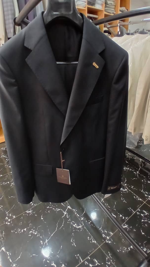 Costume Luxe Noir Présidentiel